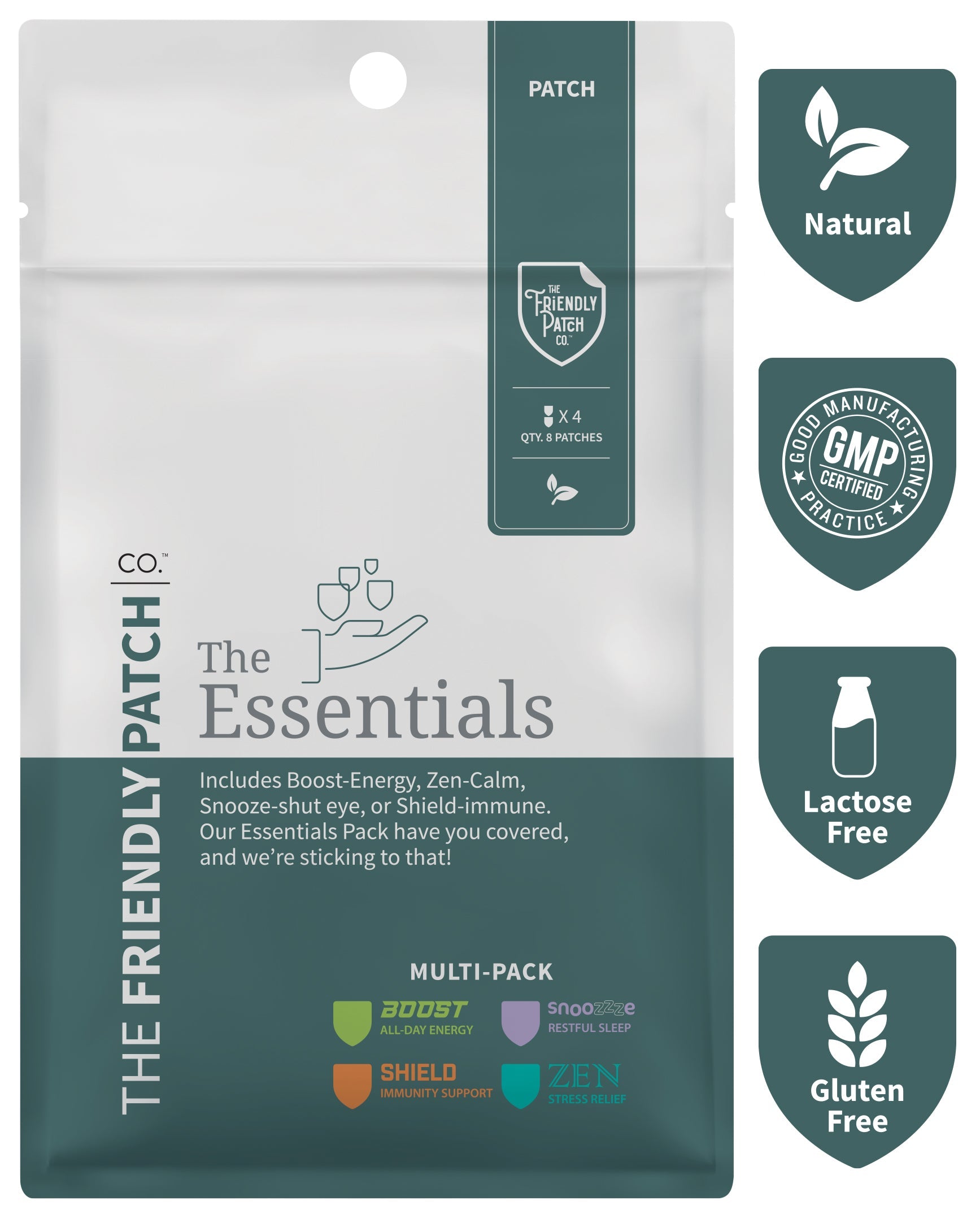The Essentials Pack - Boost, Relax, Snooze, Shield - 8 pack