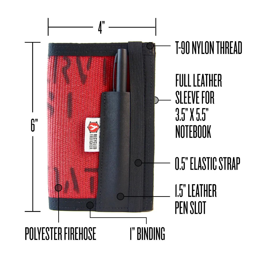 The Inspector Industrial Firehose Notebook Cover, 4 x 6 Inches