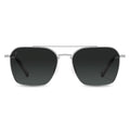 The Langley navigator sunglasses in Silver Smoke colorway