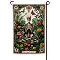 Plant Lover Tarot garden flag, 12x18 inch, featuring nature-themed artistic print on durable polyester