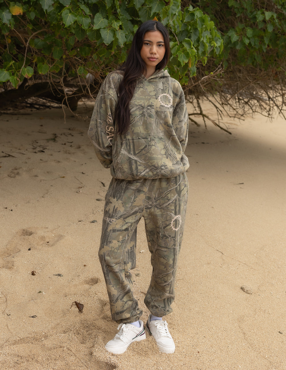 The Sacrifice Unisex Camo Sweatpants: Relaxed Cotton Streetwear