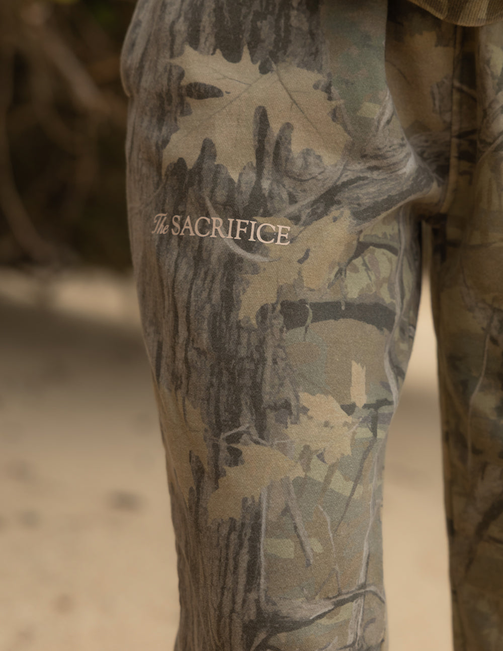 The Sacrifice Unisex Camo Sweatpants: Relaxed Cotton Streetwear