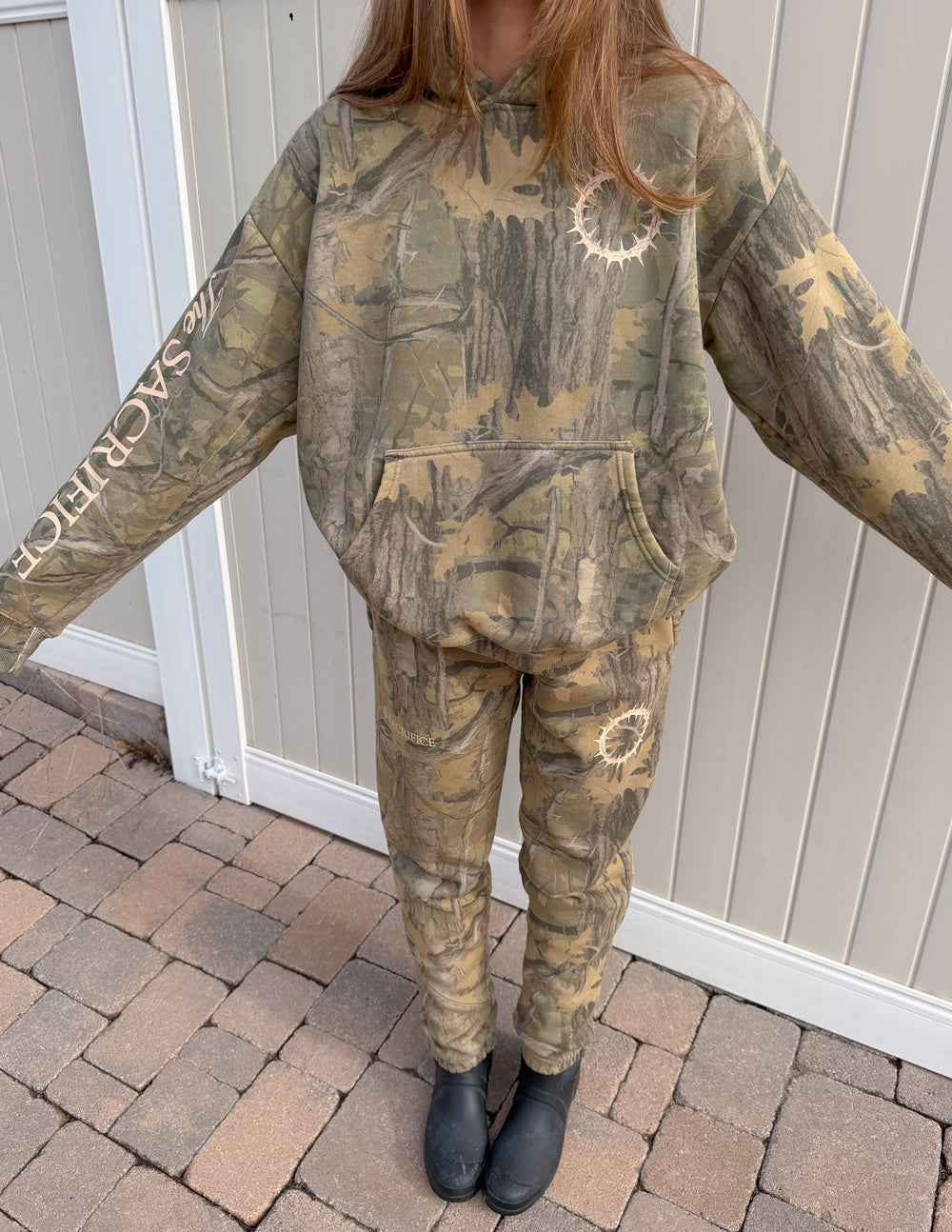 The Sacrifice Unisex Camo Sweatpants: Relaxed Cotton Streetwear