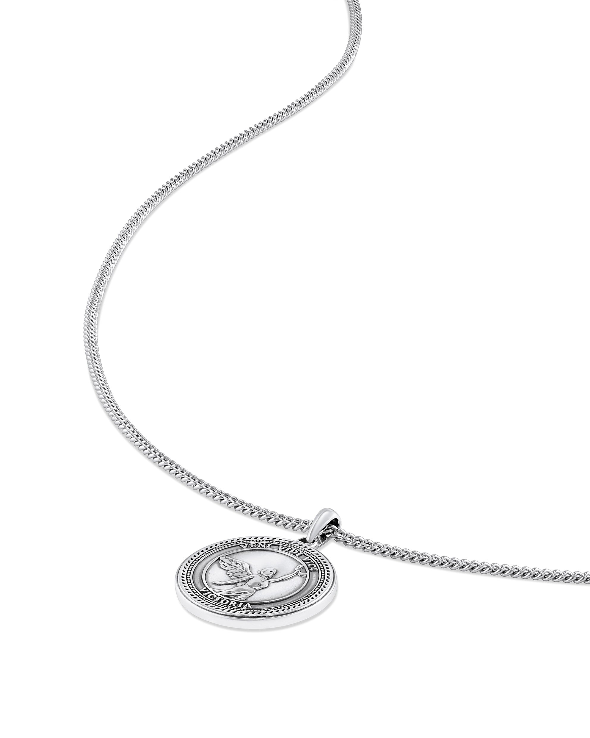 Veni Vidi Vici Goddess Victoria Pendant Necklace in Sterling Silver