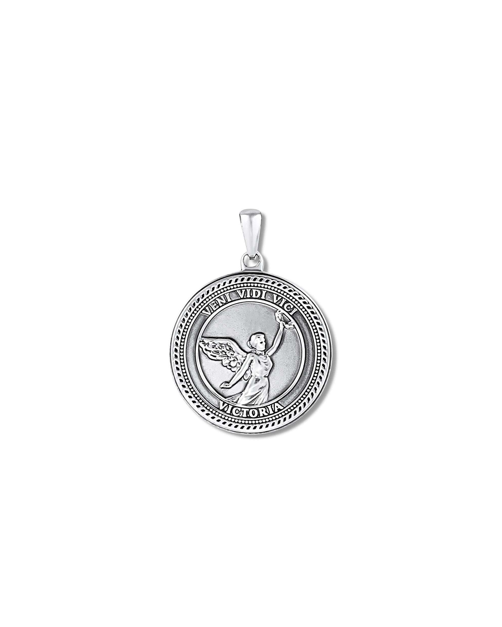 Veni Vidi Vici Goddess Victoria Pendant Necklace in Sterling Silver