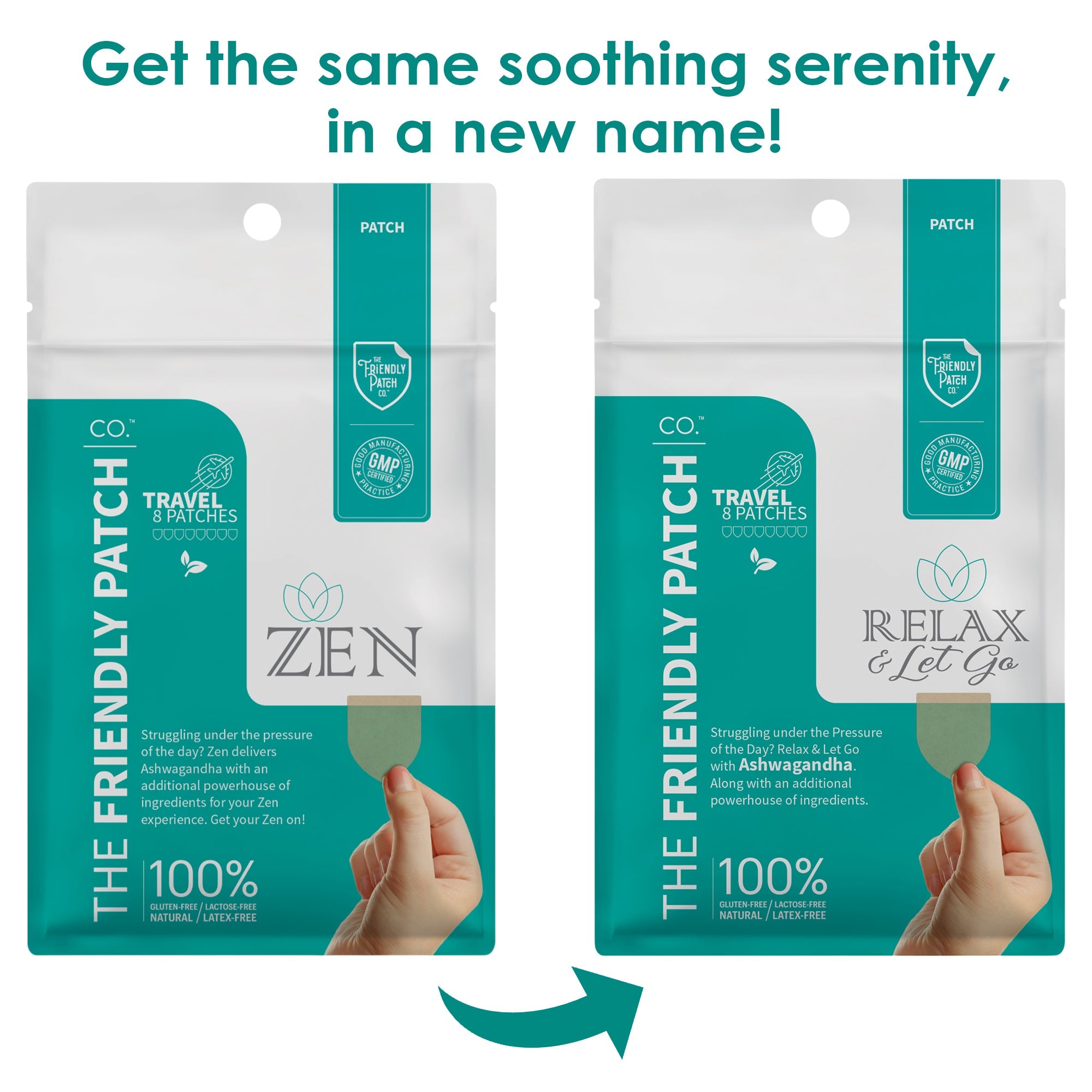 Zen - Relax & Let Go travel patches 8 pack