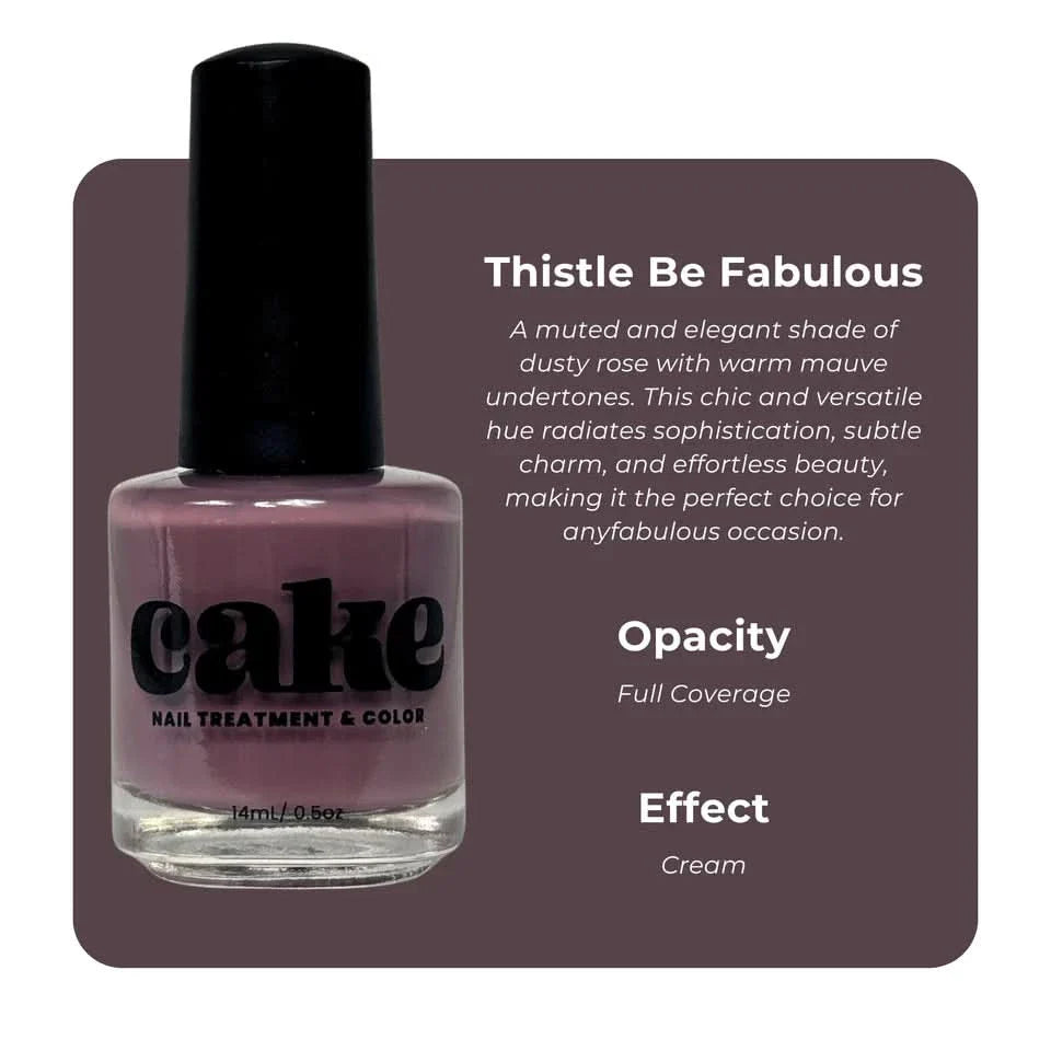 Thistle Be Fabulous Nail Strengthening Polish - Dusty Rose