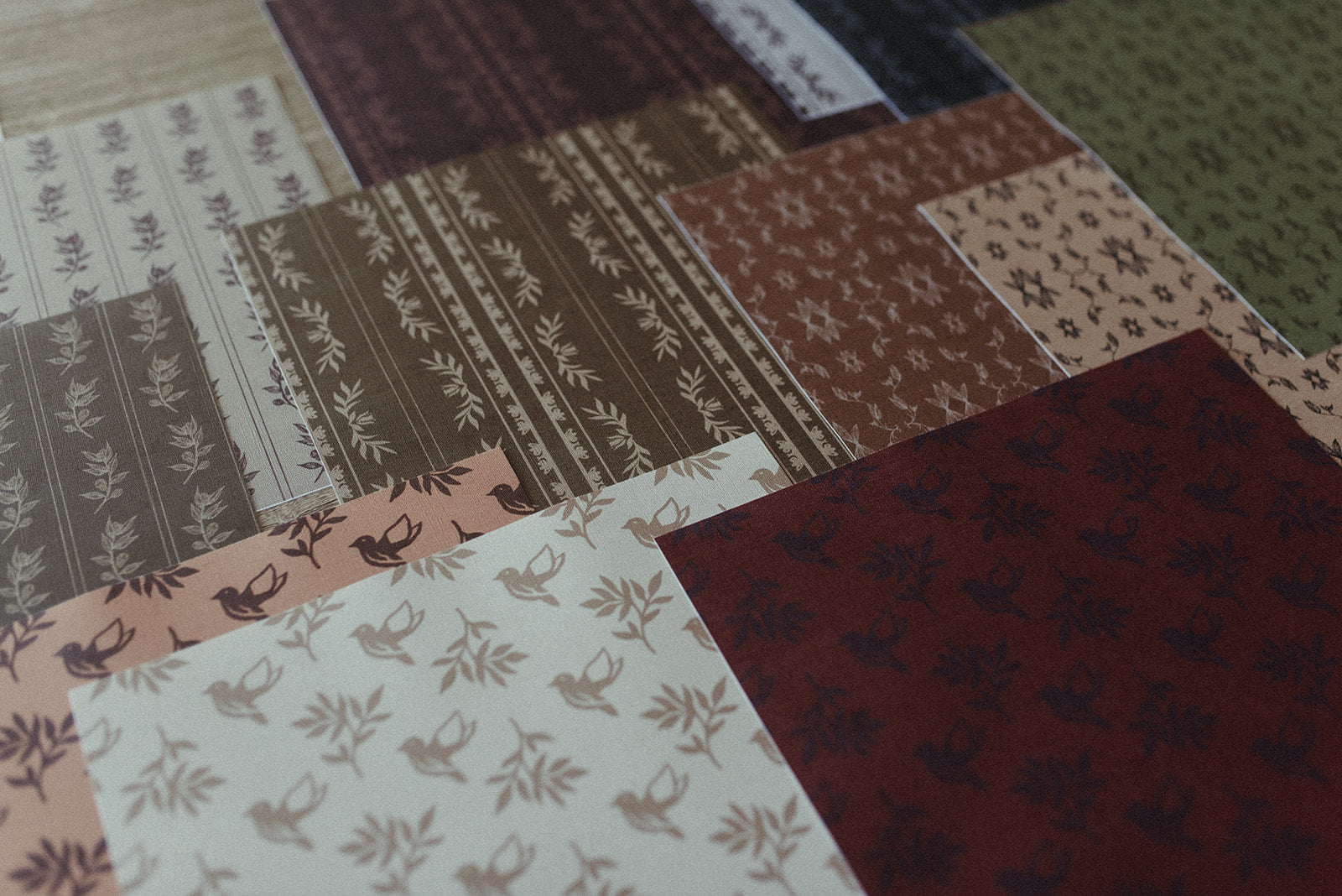 Scout Wallpaper in Brown and Dark Brown Traditional Style