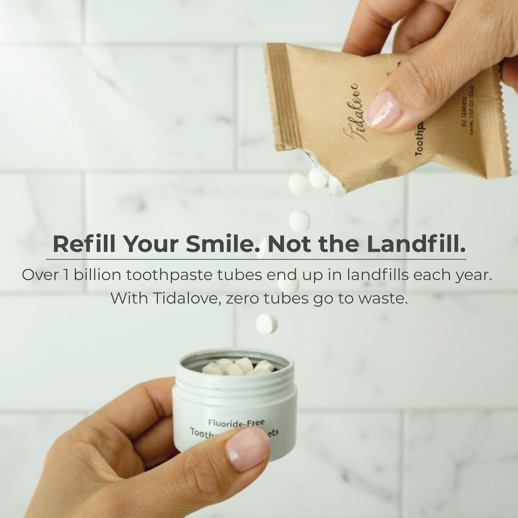 Fluoride Cool Mint Toothpaste Tablets — 4 Months