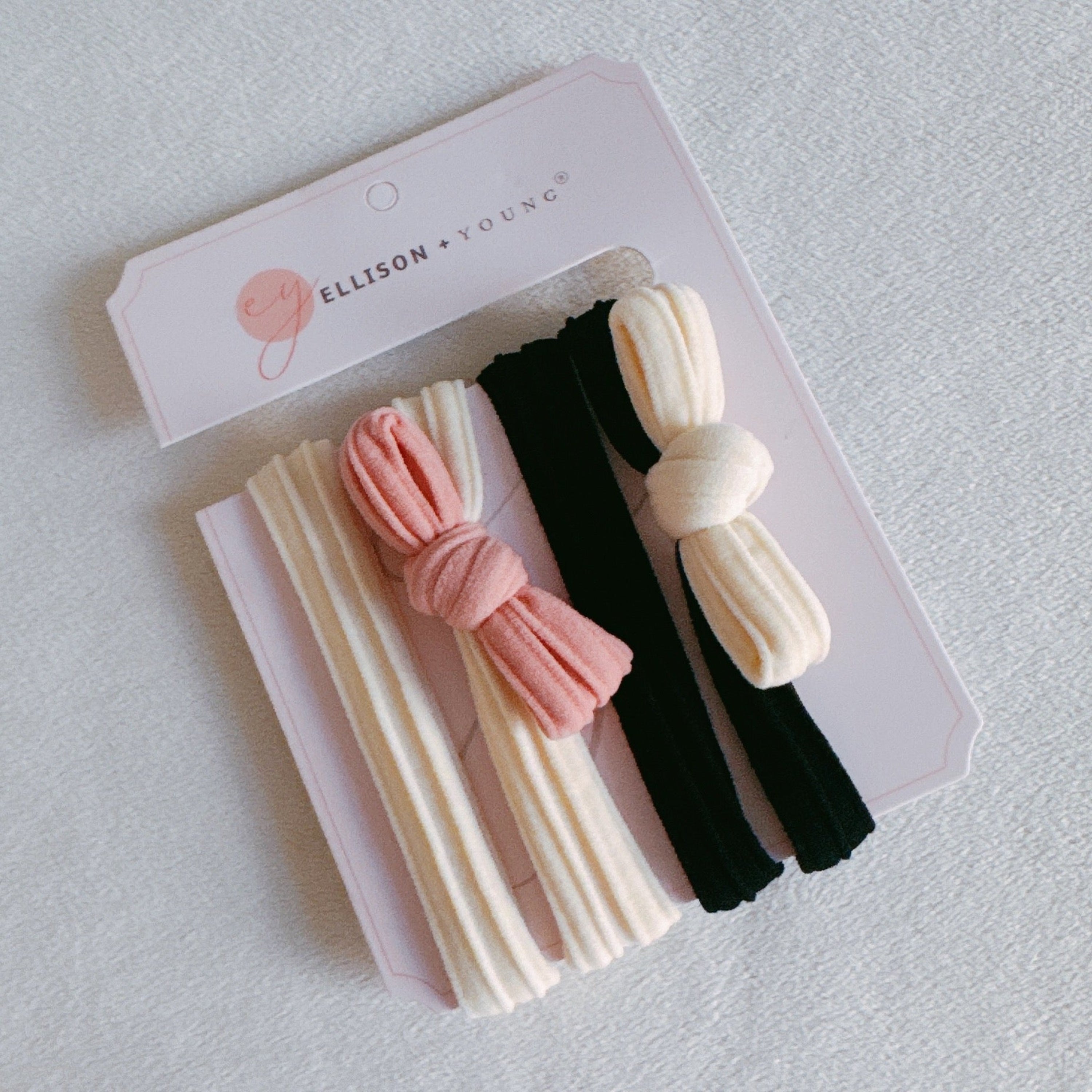 Tied In Bow Daily Hair Ties Set Of 4