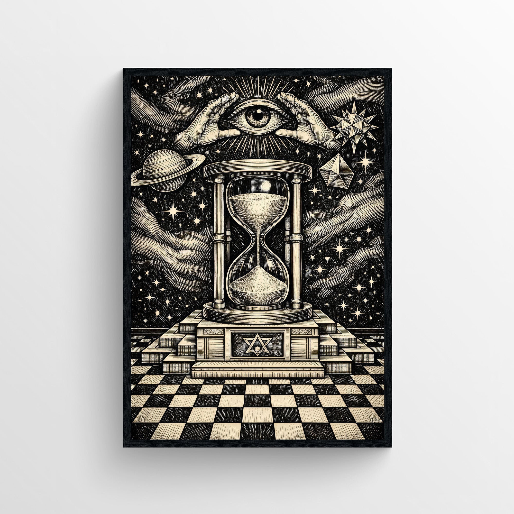 Time is Watching Trippy Poster