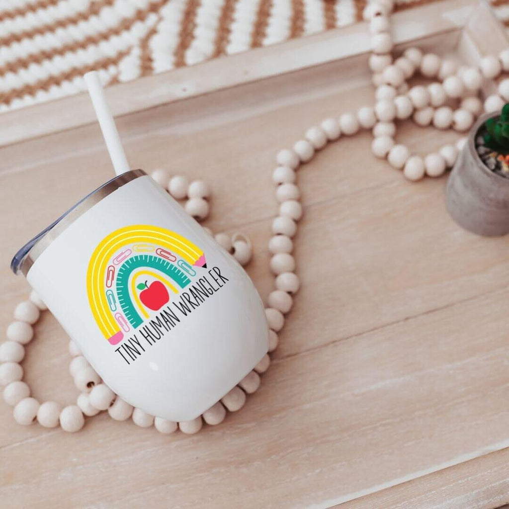 Tiny Human Wrangler Insulated Drink Tumbler for Teacher