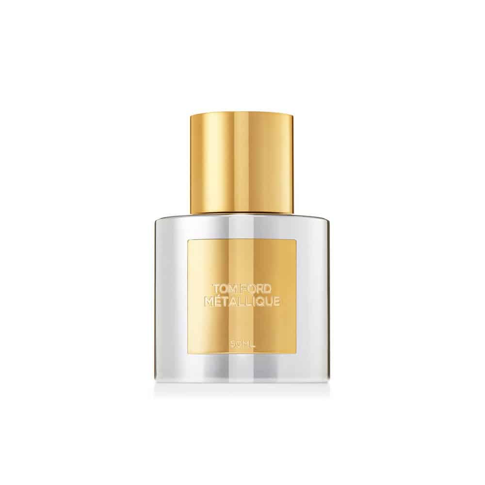 Tom Ford Metallique Eau de Parfum in gold and silver luxury packaging