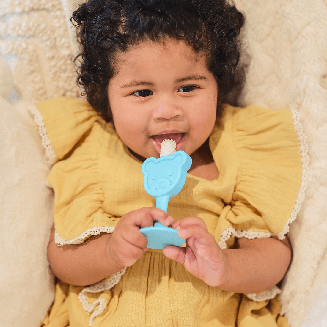 360° Baby Training Toothbrush & Teether - Soft Silicone
