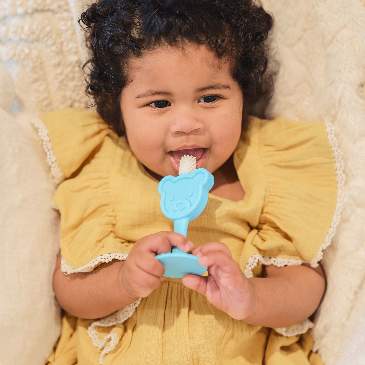 360° Baby Training Toothbrush & Teether - Soft Silicone