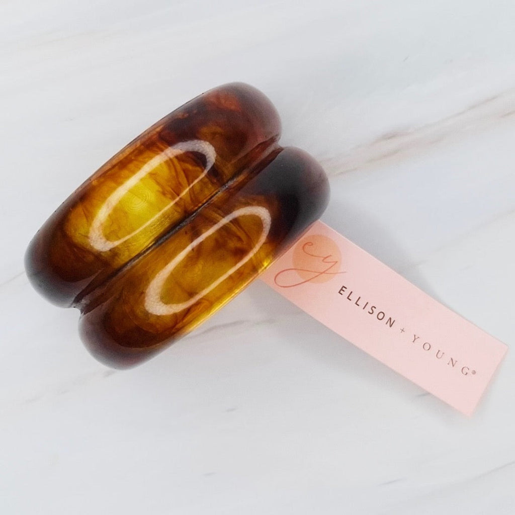 Tortoise Dome Hair Tie