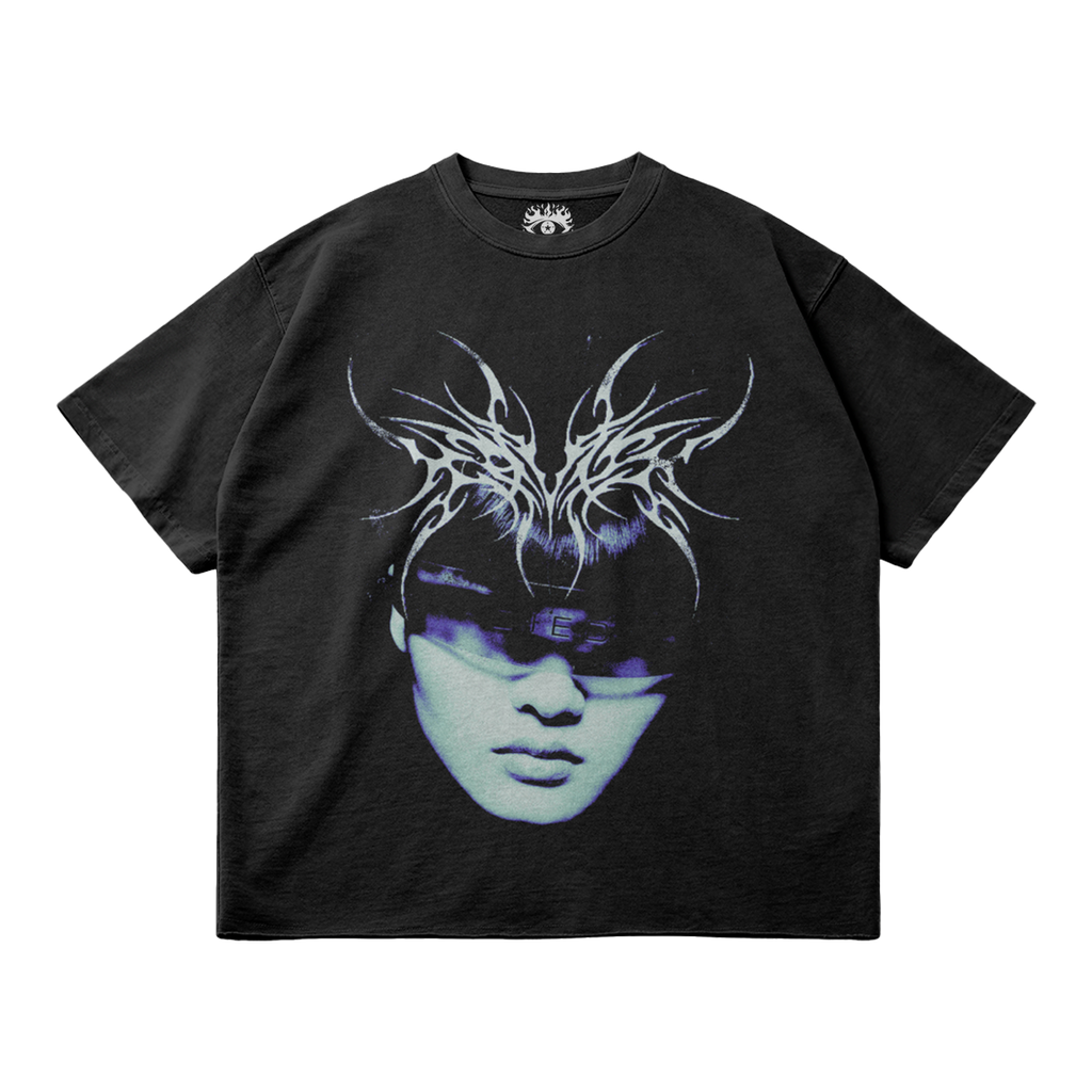 Kryptic Myst Heavyweight Garment Dyed Graphic Streetwear Tee