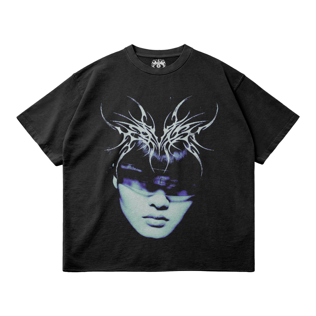Kryptic Myst Heavyweight Garment Dyed Graphic Streetwear Tee