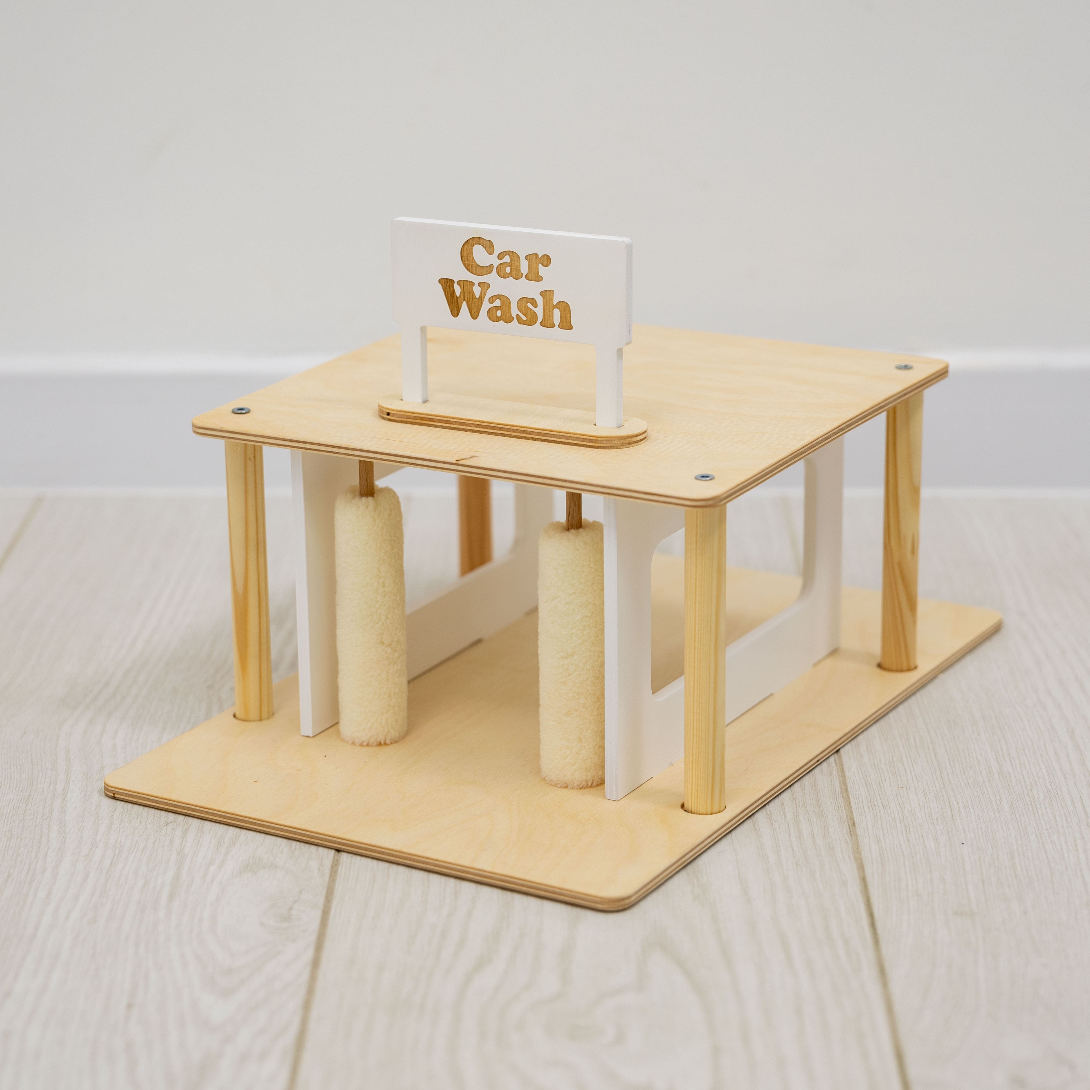 Wooden Car Wash Toy – Imaginative Pretend Play Set