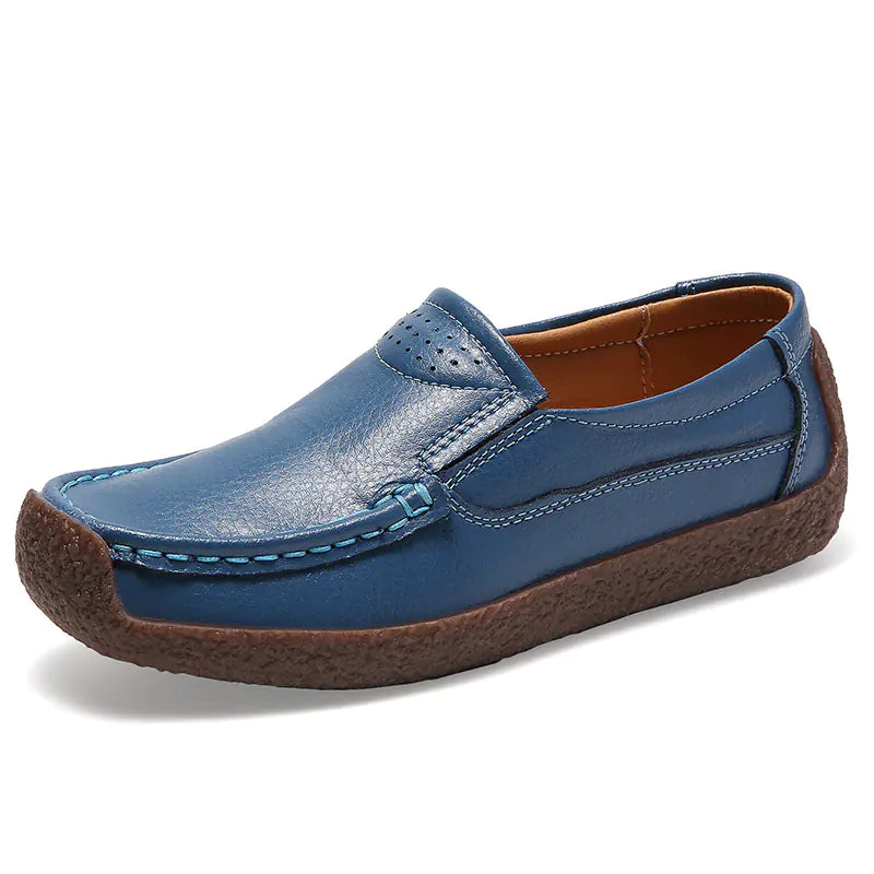 Women's Flat Leather Loafers