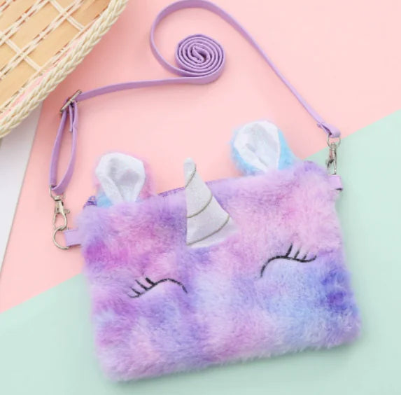 Unicorn Plush Large Capacity Shoulder Crossbody Bag