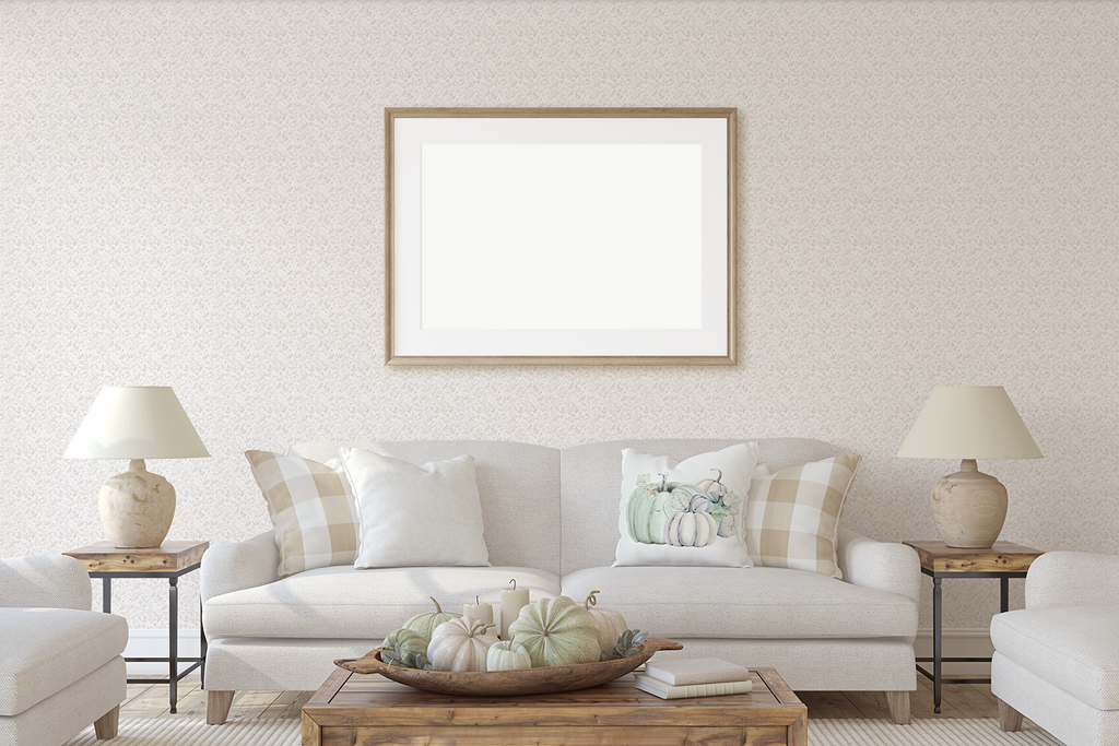 Scarlett Floral Removable Wallpaper in Sage Green and White