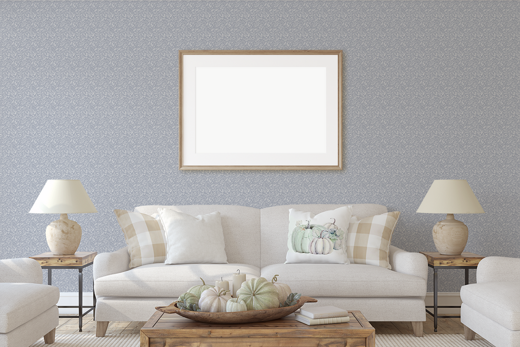 Scarlett Floral Removable Wallpaper in Sage Green and White