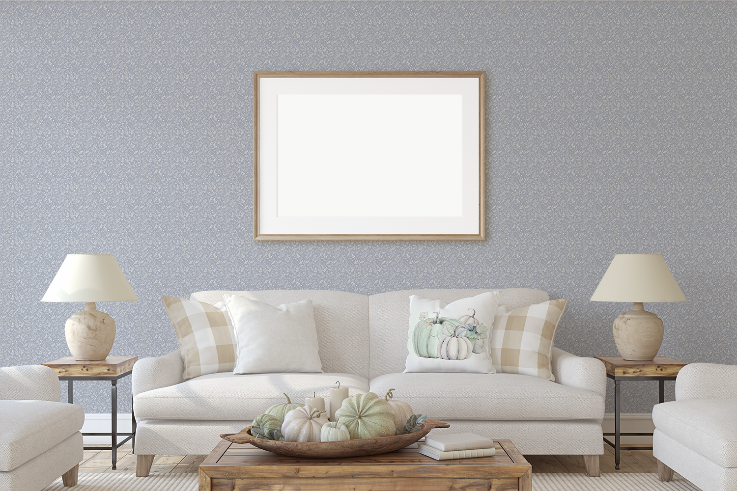 Scarlett Floral Removable Wallpaper in Sage Green and White