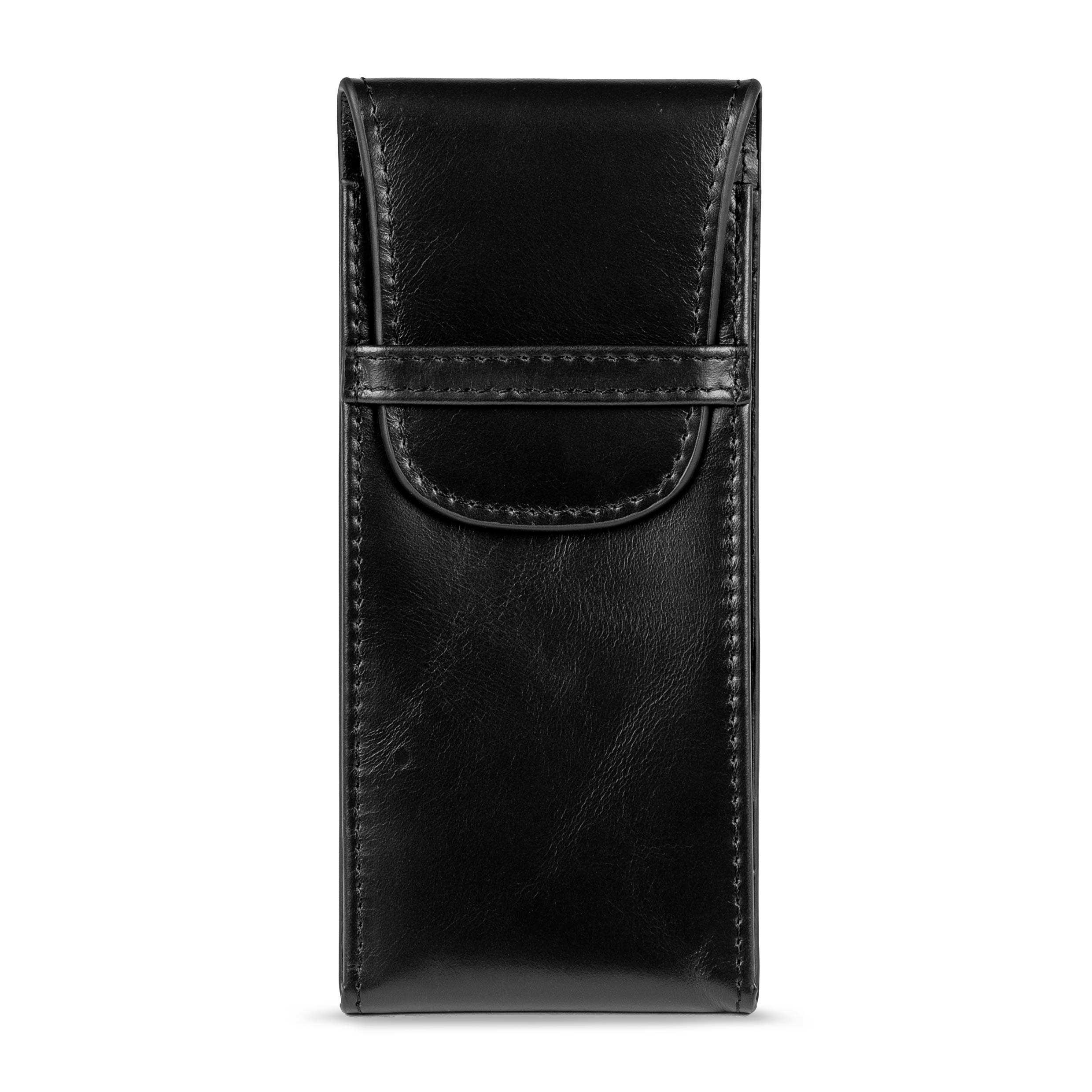 The Travel Case Single Black featuring Nylon exterior and suede interior pockets