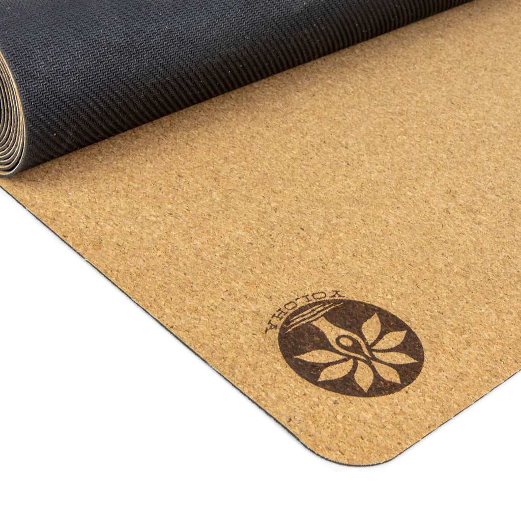 Nomad Air Cork Yoga Mat – Foldable Travel Mat in Tan or Black
