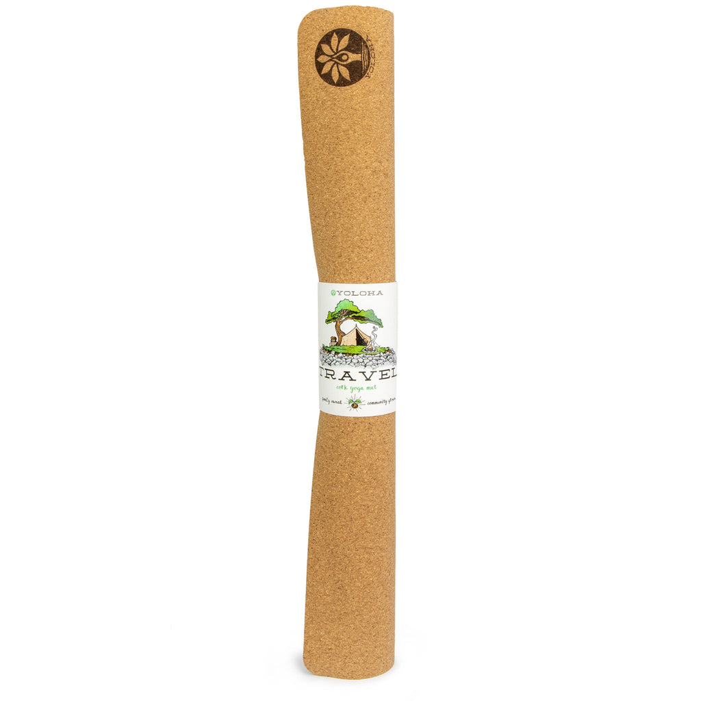 Nomad Air Cork Yoga Mat – Foldable Travel Mat in Tan or Black