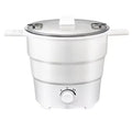 Compact Folding Electric Wok & Rice Cooker