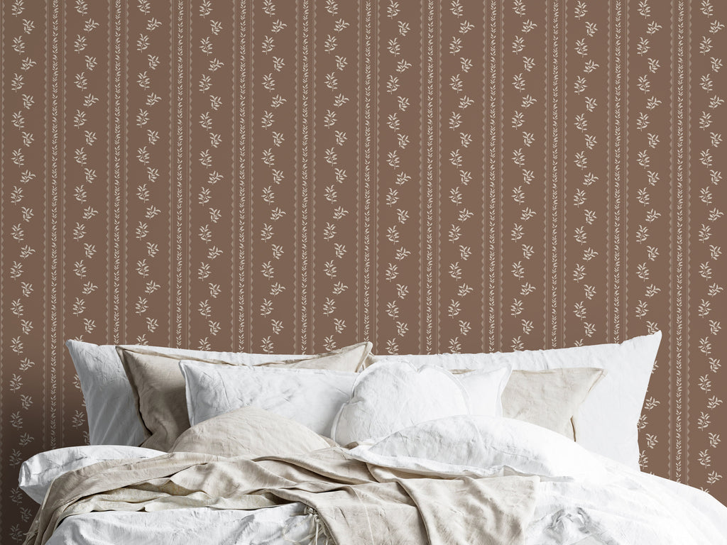 Colleen Geometric Removable Wallpaper in Cream and Grey-Blue