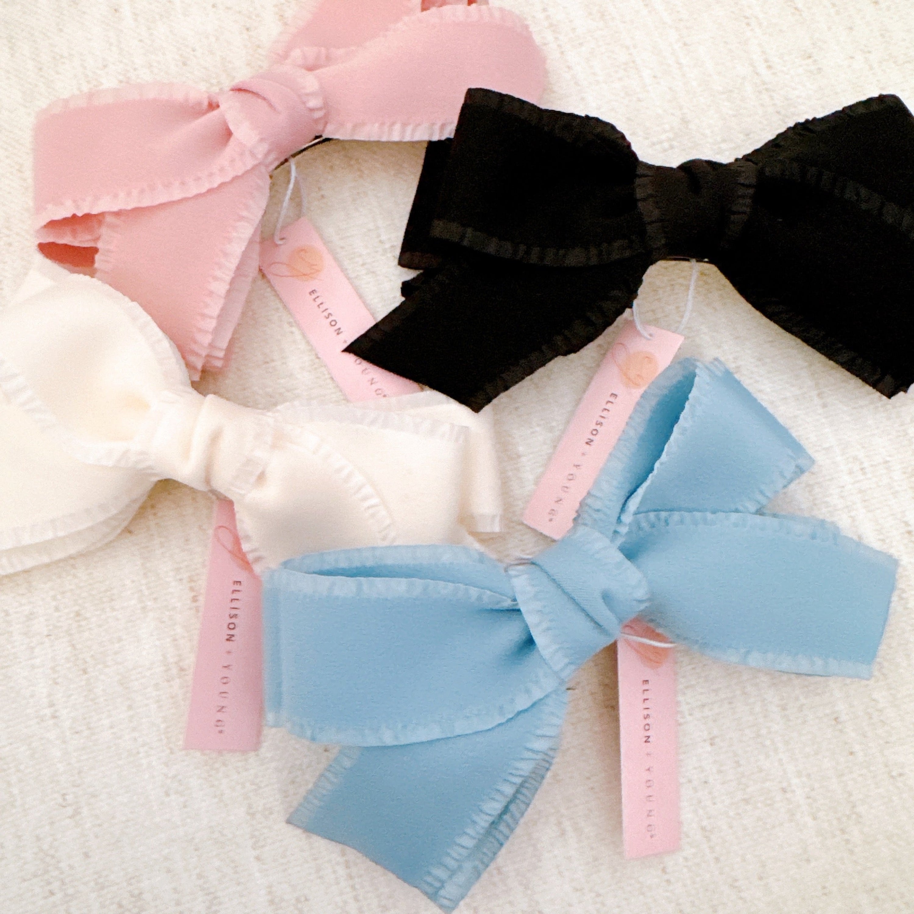 Triple Bowed Pretty Edges Hair Clip
