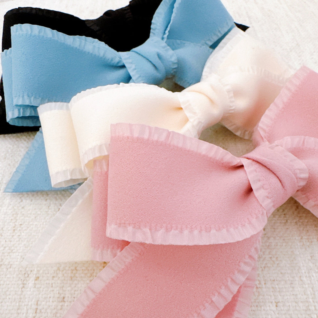 Triple Bowed Pretty Edges Hair Clip