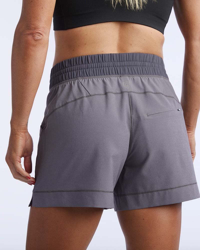 Triple V Womens Athletic Performance Shorts with Pockets - Image 3