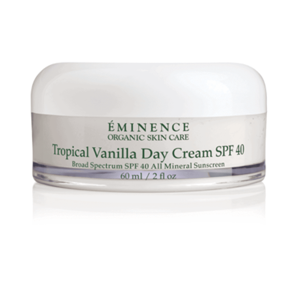 Eminence Tropical Vanilla Day Cream with SPF 40 for daily sun protection and hydration