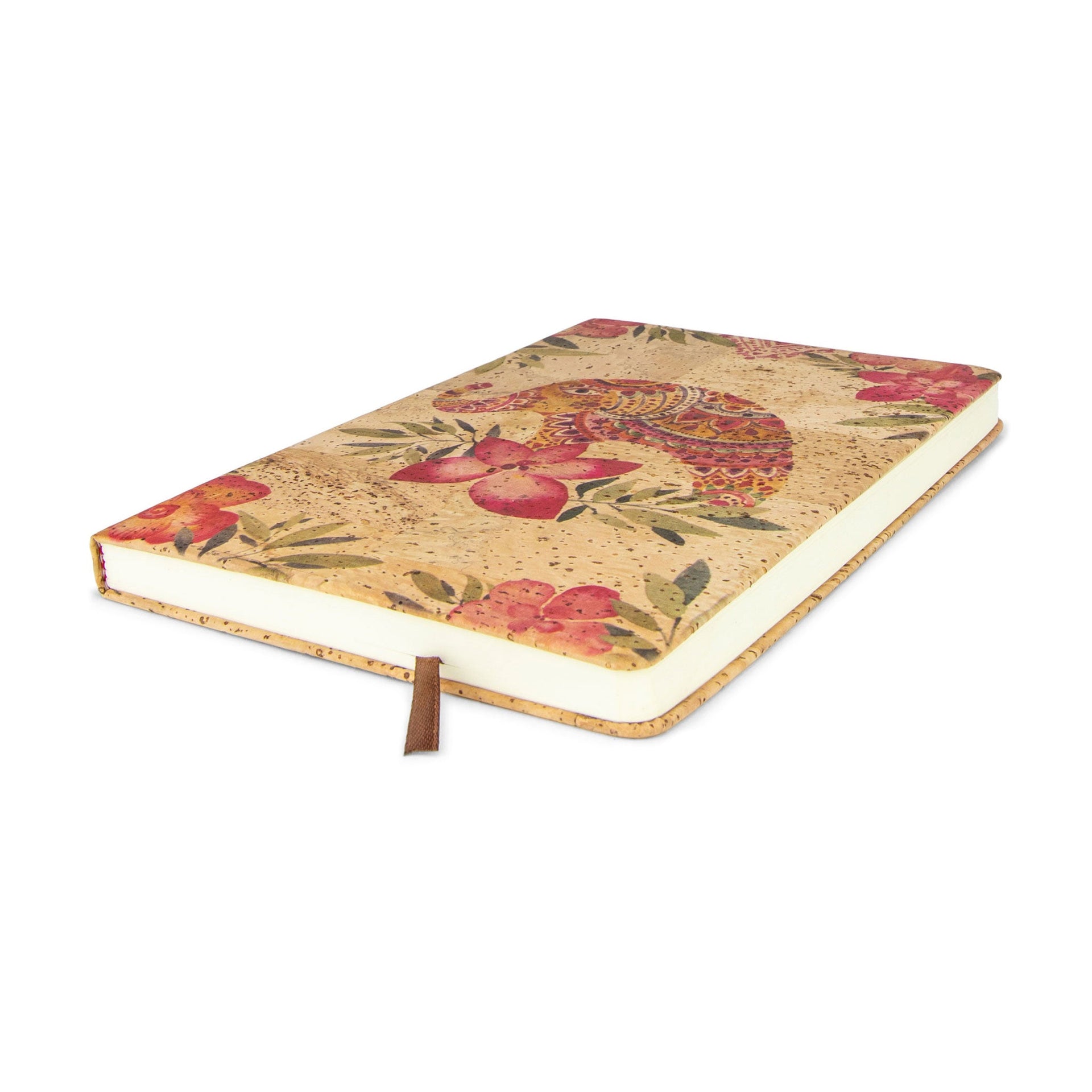 Tropical Vibes Cork Journal A5 Sustainable Notebook Floral Print