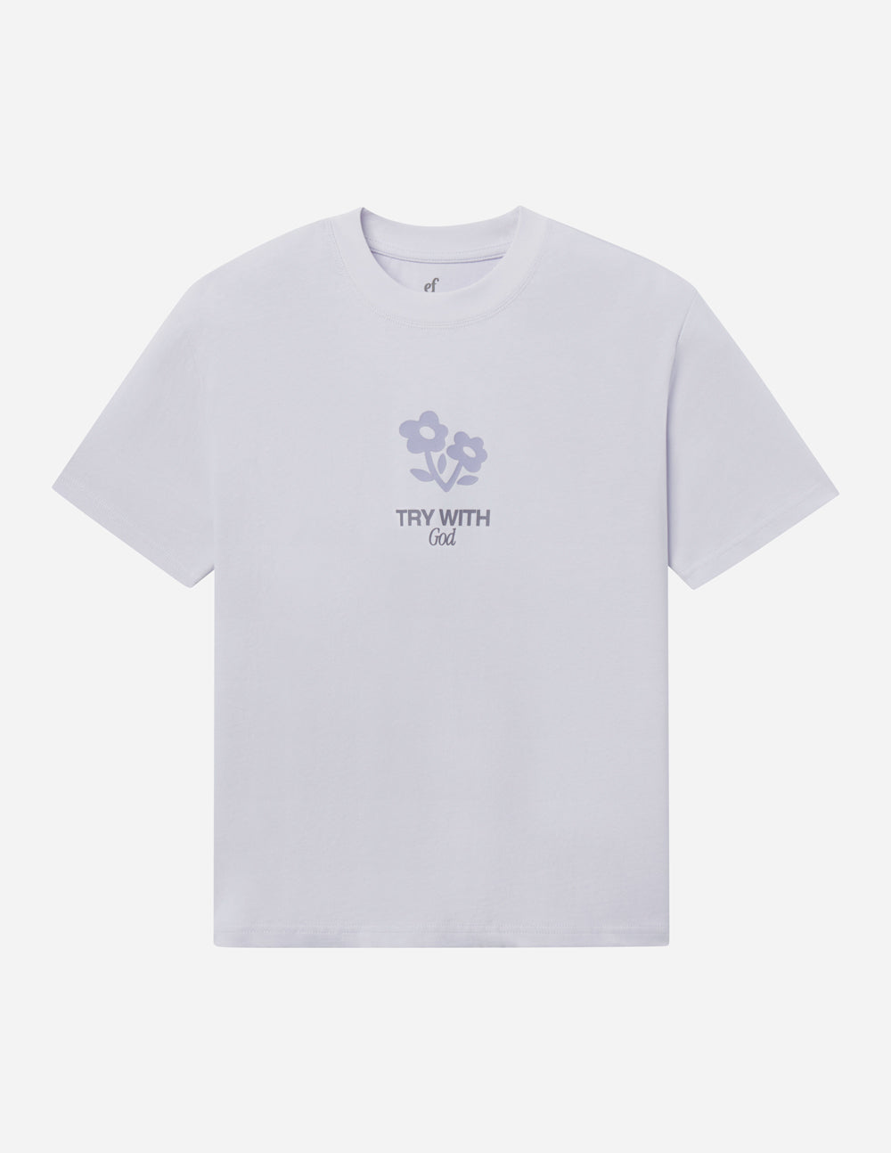Try With God Unisex Cotton Tee - Streetwear Minimalist