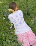 Unisex cotton t-shirt in lavender and purple with Try With God graphic