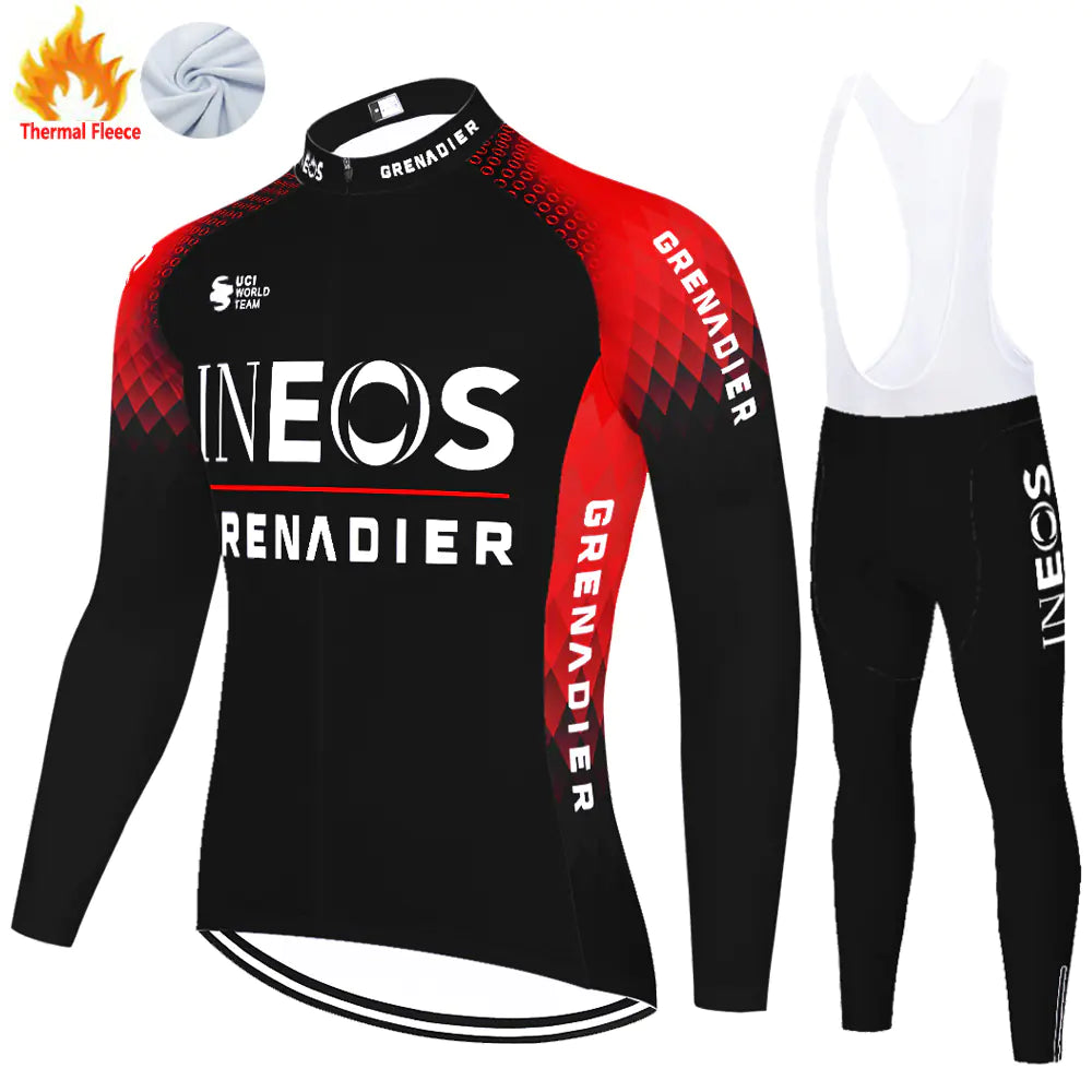 GRENADIER Winter Thermal Fleece Cycling Clothing for Men