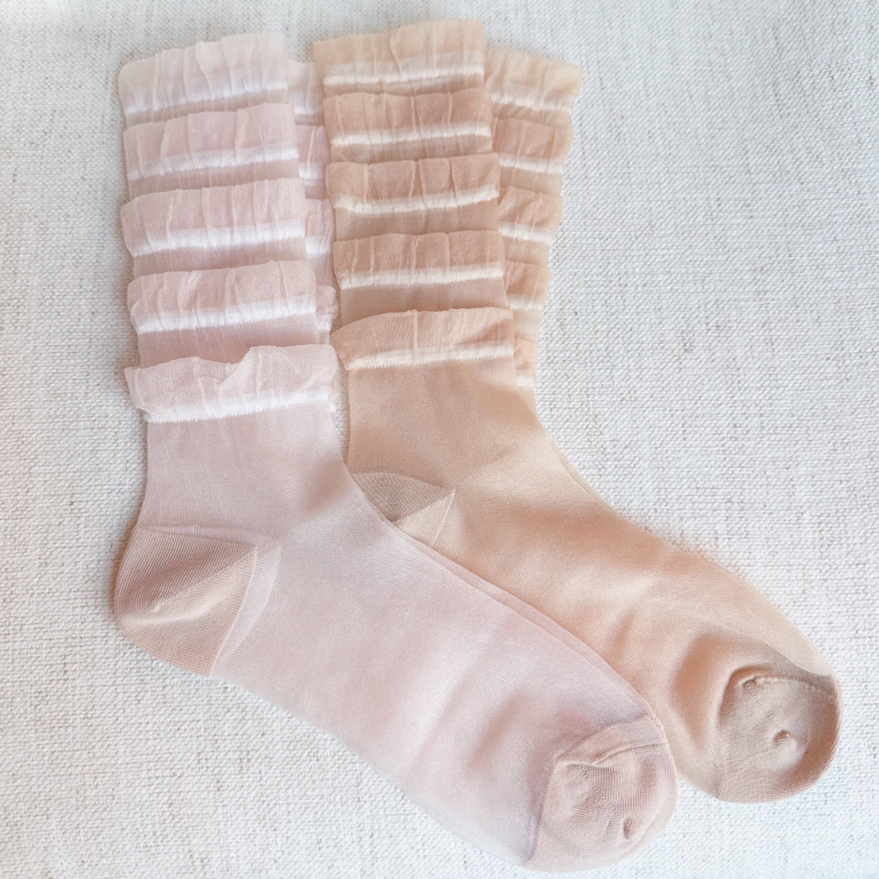Tulle Lace Cascade Socks Set Of 2