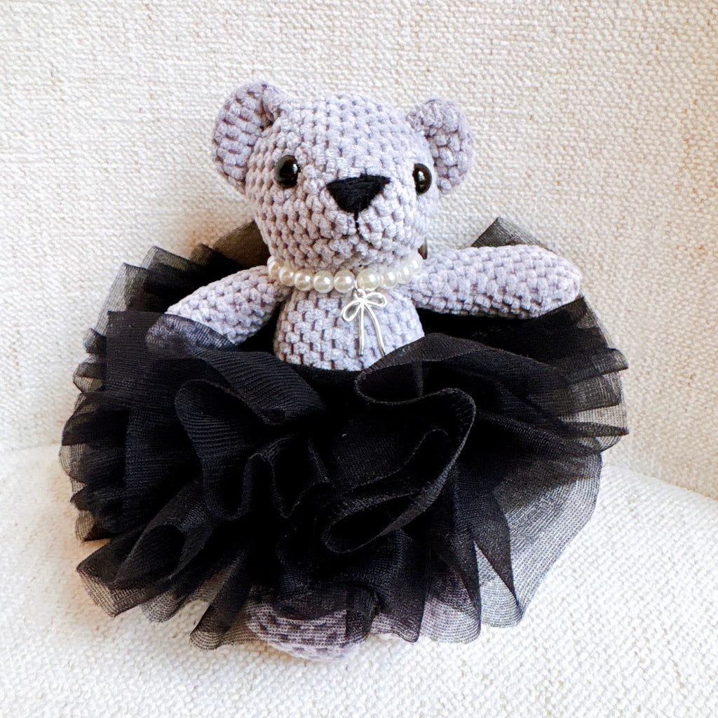 Tutu Scrunch Ballerina Bear Bag Charm