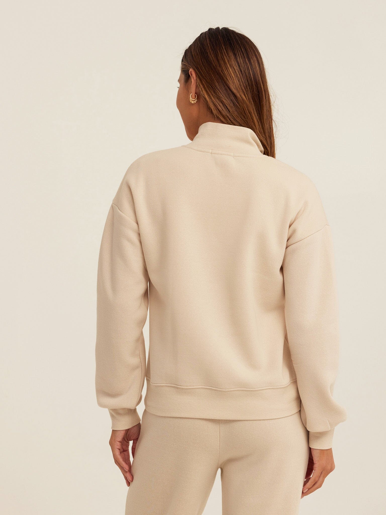 Triblend Fleece Half Zip Pullover - Lightweight Cozy Sweater