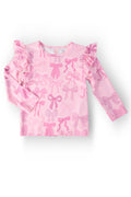 Twinkle Ties L/S Ruffle Tee