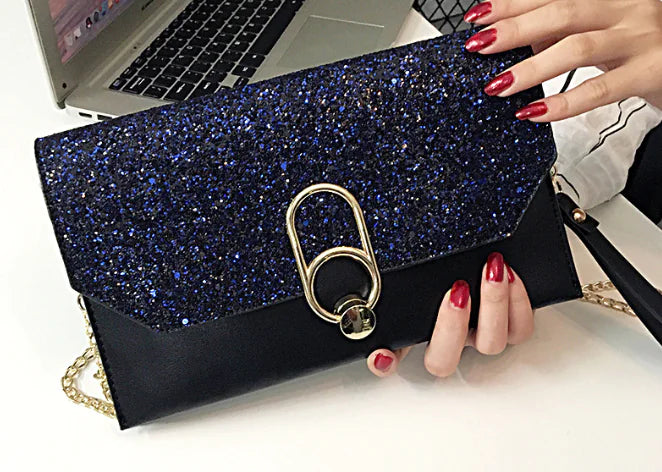 Women's Crocodile Pattern Envelope Clutch and Crossbody Bag - Image 3