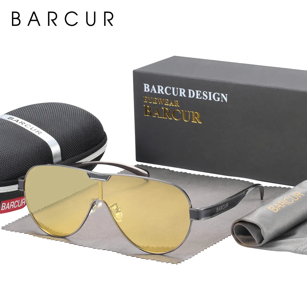 Special-Shaped Polarized Men's Sunglasses with Steel Frame