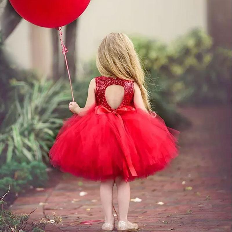 Elegant Sleeveless Sequin Party Dress for Baby Girls