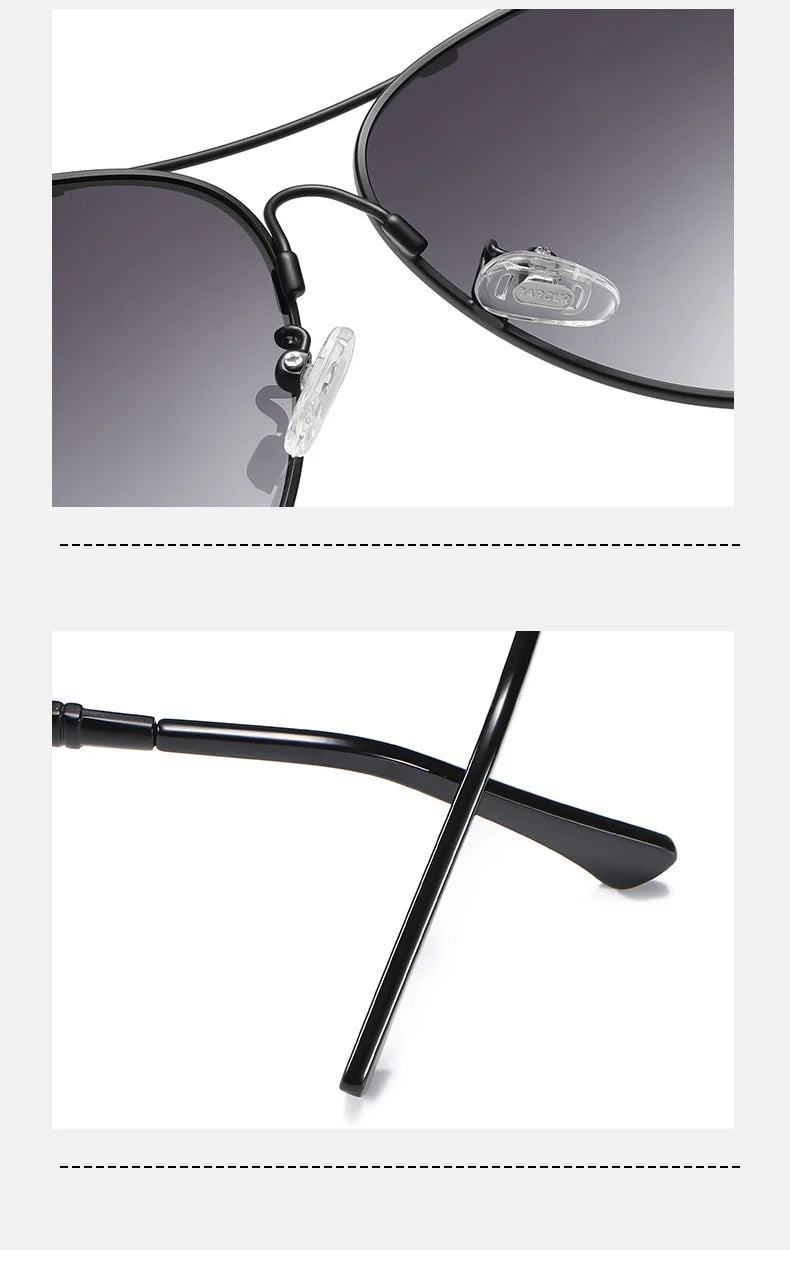 Polarized Pilot Sunglasses for Men UV400 Anti-Blue Light Aviator