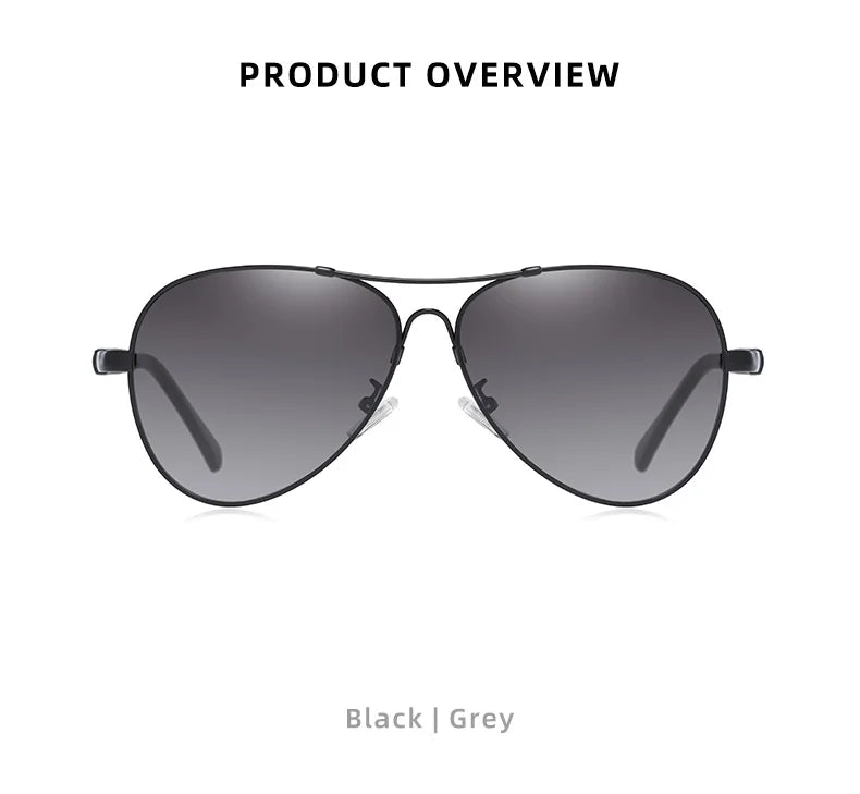 Polarized Pilot Sunglasses for Men UV400 Anti-Blue Light Aviator